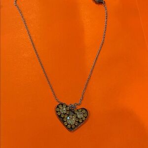 Chic Heart Pendant Necklace with Silver Chain